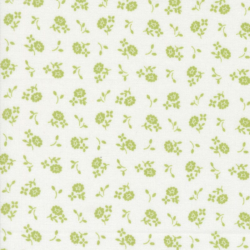 Moda Fabric Moda Cali And Co Cameo Ditsy Cloud Pistachio 29195-17 - The Sewing Studio