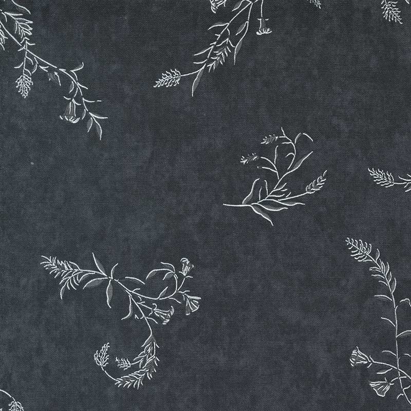 Moda Fabric Moda Silhouettes Trailing Vines Midnight 6931-15 - The Sewing Studio