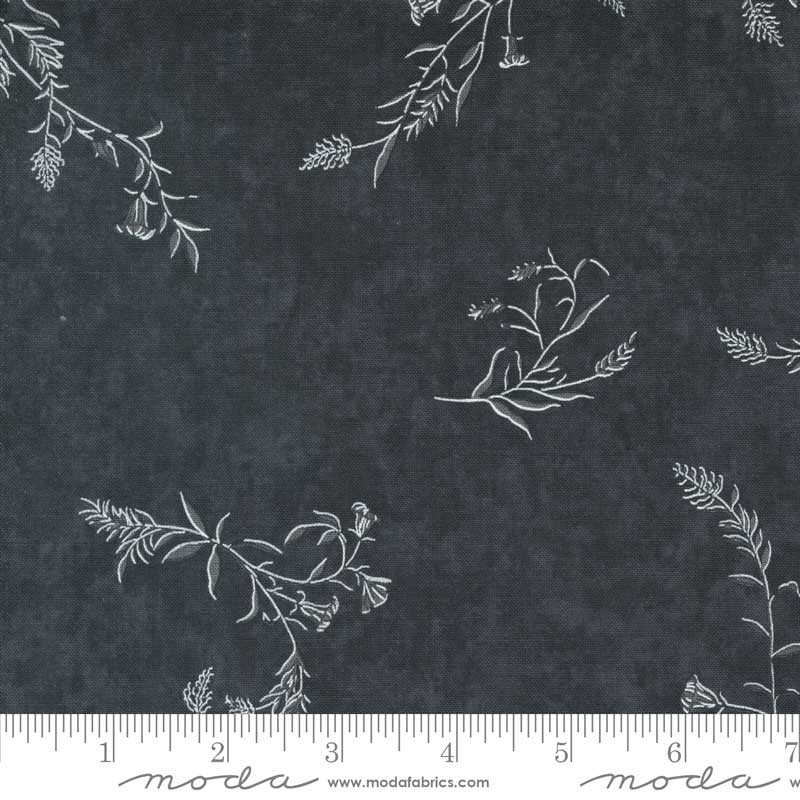 Moda Fabric Moda Silhouettes Trailing Vines Midnight 6931-15 - The Sewing Studio