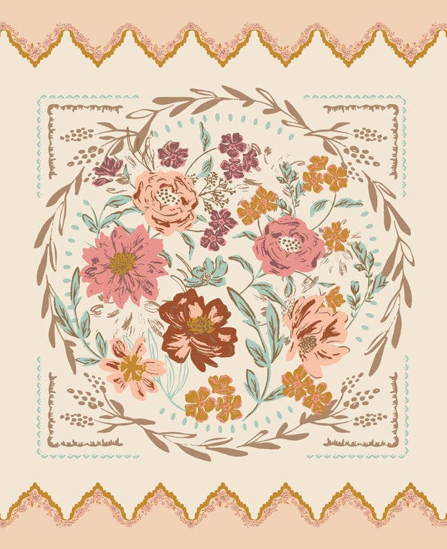 Moda Fabric Panels & Labels Moda Foraged Found and Hand Me Down Panel - The Sewing Studio