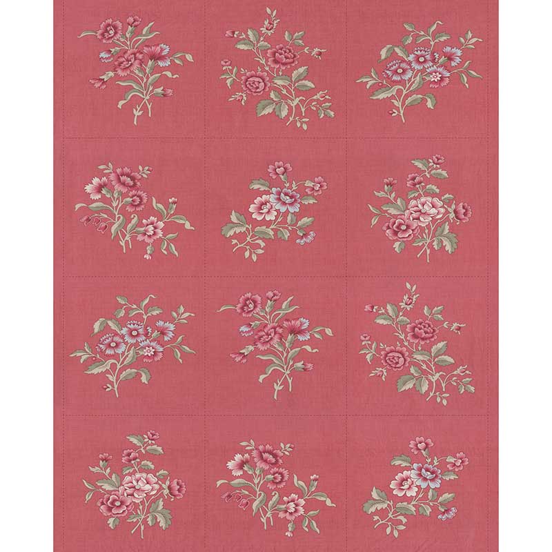 Moda Fabric Panels & Labels Moda Antoinette Faded Red Fabric Panel 13958-15 - The Sewing Studio