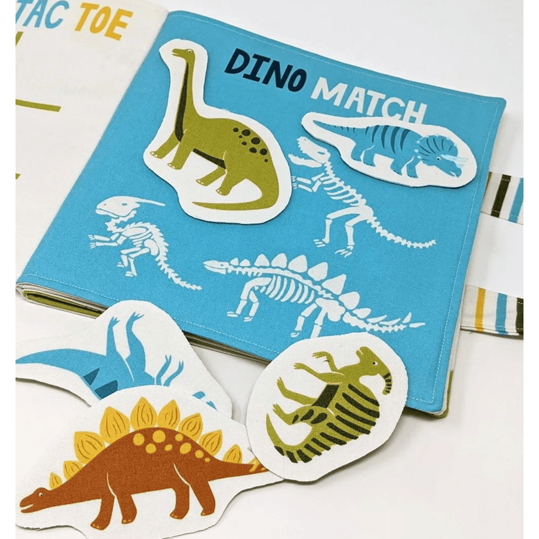 Moda Fabric Panels & Labels Moda Fabric Stomp Stomp Roar Activity Book Fabric Panel 20826 11 - The Sewing Studio