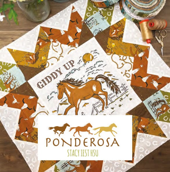 Moda Fabric Panels & Labels Moda Ponderosa Horse and Stable Toy Panel. Cut & Sew. 20868-11 - The Sewing Studio