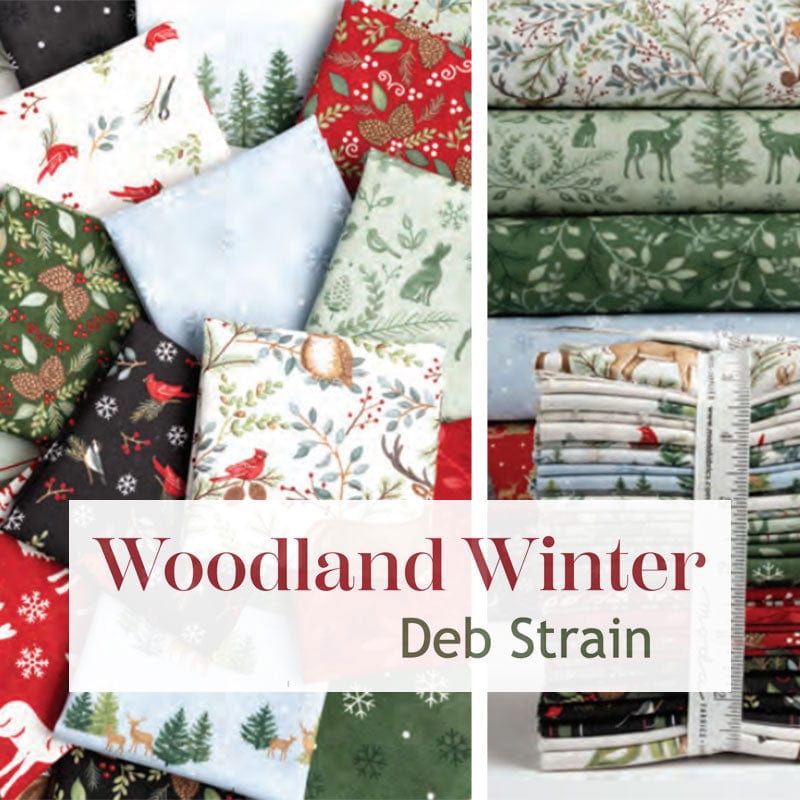 Moda Fabric Panels & Labels Moda Woodland Winter Fabric Panel Snowy White 56099-11 - The Sewing Studio