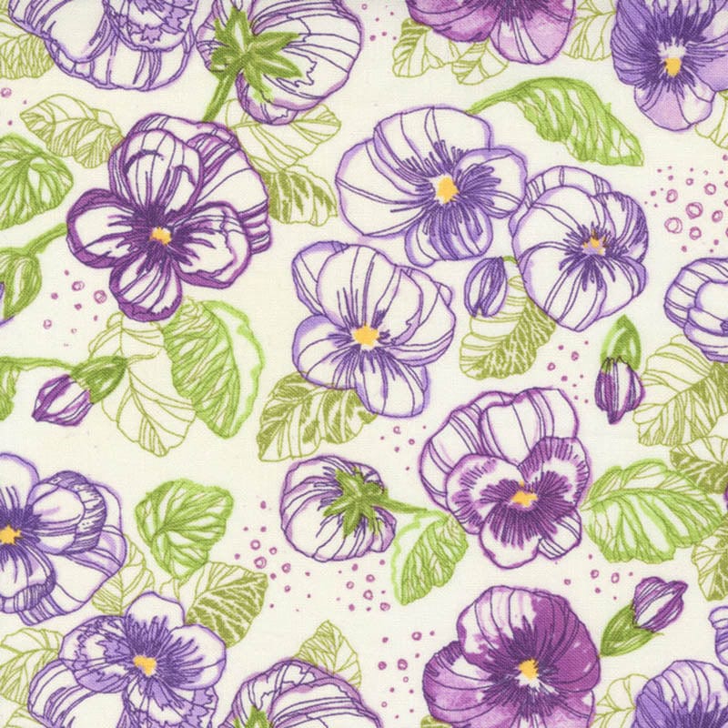 Moda Fabric Moda Pansys Posies - The Sewing Studio