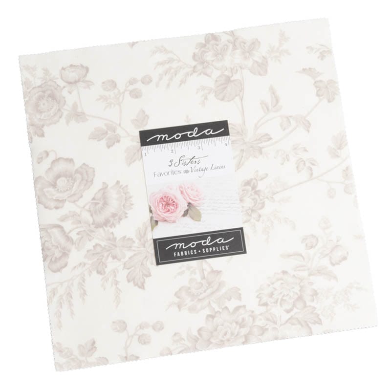 Moda Fabric Pre Cuts Moda 3 Sisters Favorites Vintage Linens Layer Cake 44360LC - The Sewing Studio