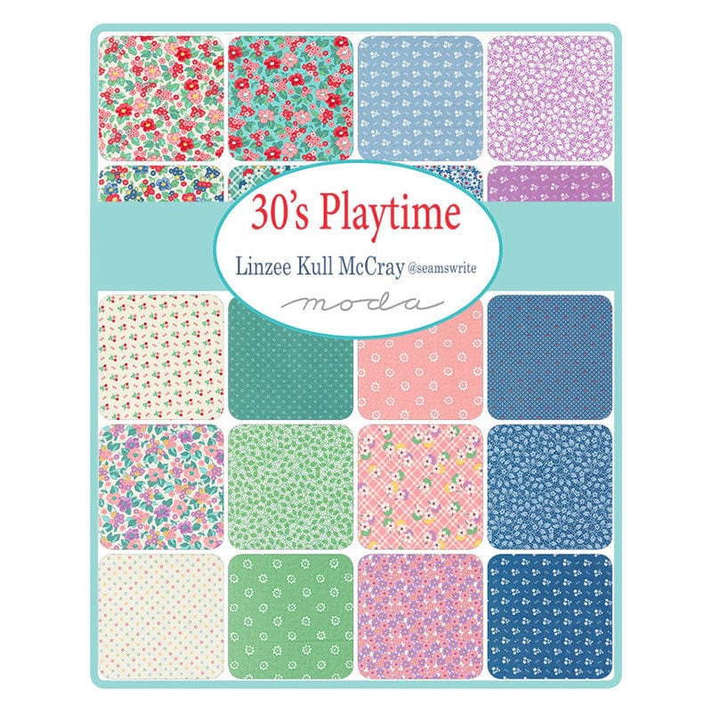 Moda Fabric Pre Cuts Moda 30S Playtime 2024 Jelly Roll 33750JR - The Sewing Studio