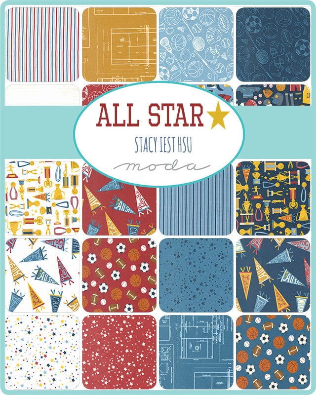 Moda Fabric Pre Cuts Moda All Star Mini Charm 20850MC - The Sewing Studio