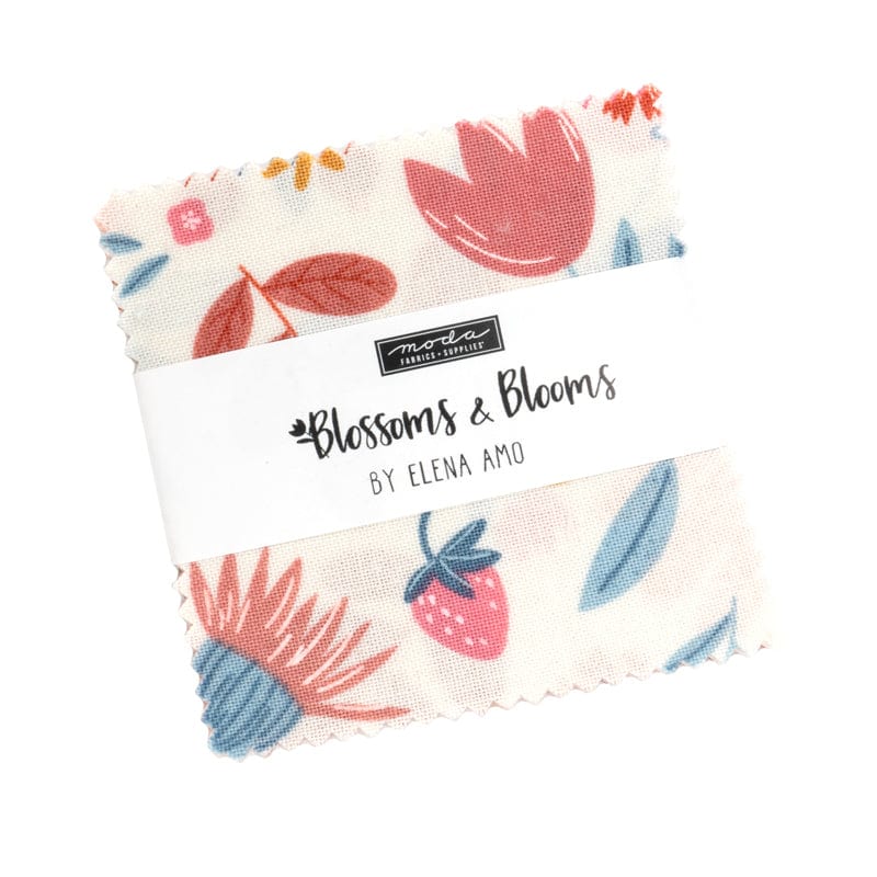 Moda Fabric Pre Cuts Moda Blossoms And Blooms Mini Charm  - The Sewing Studio