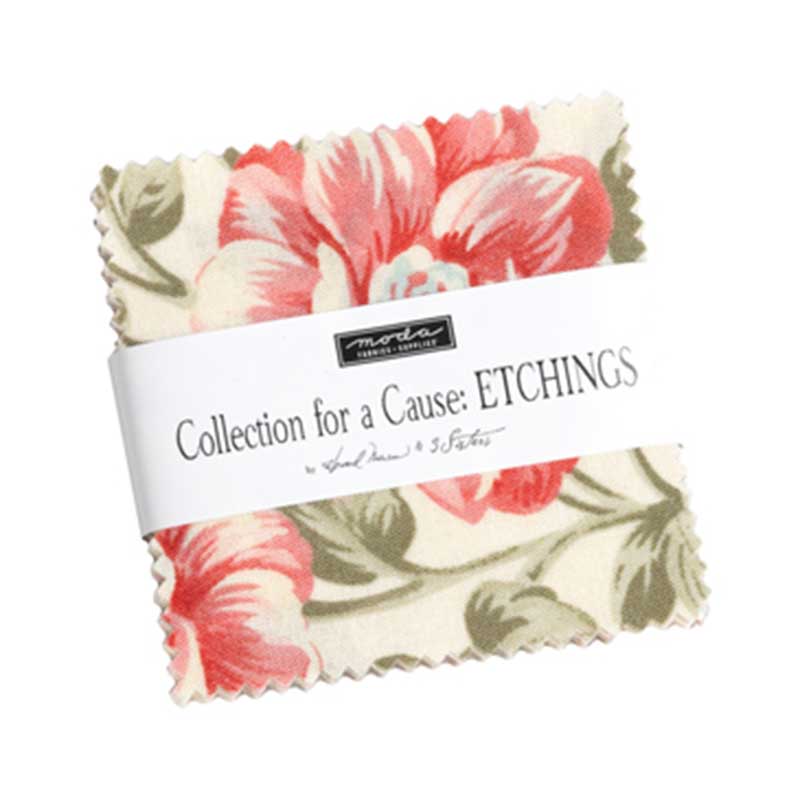 Moda Fabric Pre Cuts Moda Collections Etchings Mini Charm 44330MC - The Sewing Studio