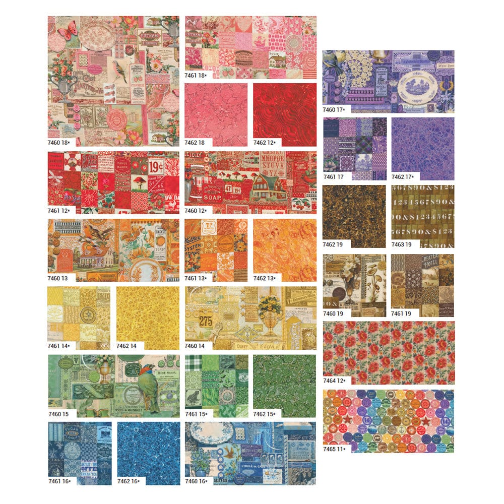 Moda Fabric Pre Cuts Moda Curated In Color Charm Pack 7460PP - The Sewing Studio