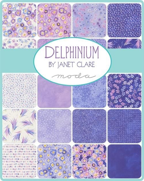 Moda Fabric Pre Cuts Moda Delphinium Fat Quarter Bundle 26 Pieces - The Sewing Studio