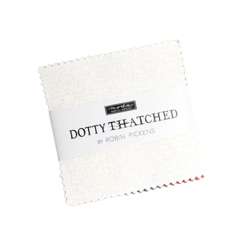 Moda Fabric Pre Cuts Moda Dotty Thatched Mini Charm - The Sewing Studio