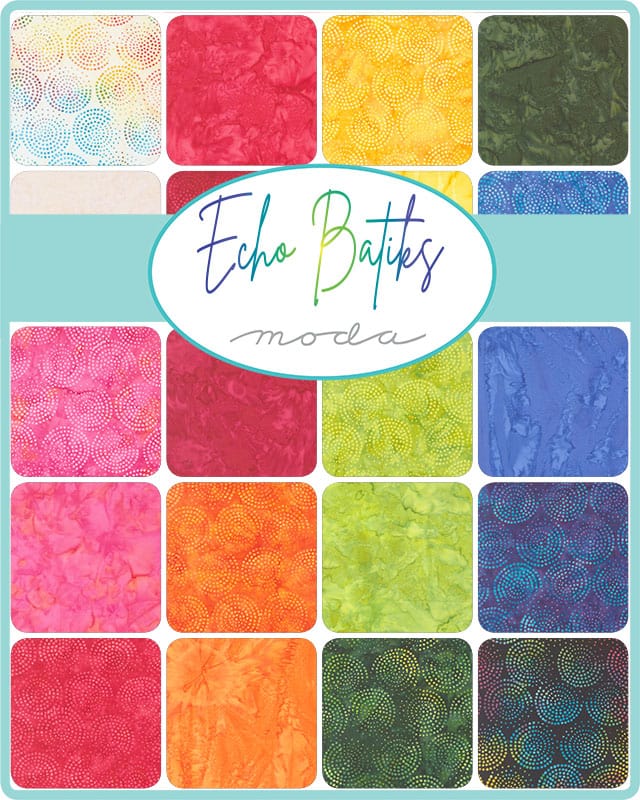 Moda Fabric Pre Cuts Moda Echo Batik Charm Pack 4369PP - The Sewing Studio