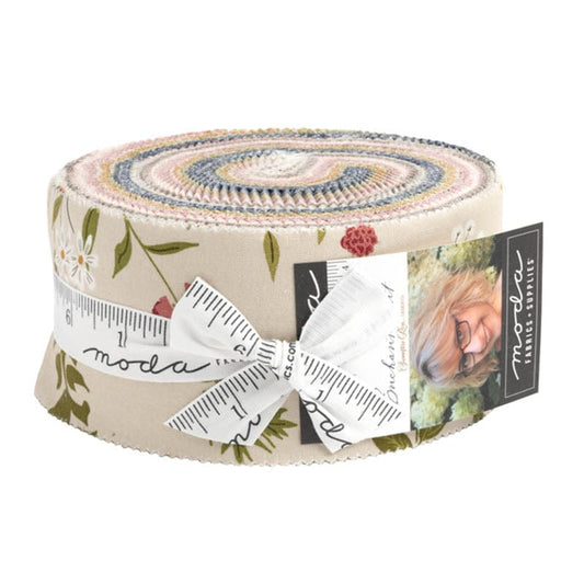 Multi-coloured Floral Moda Fabric Pre Cuts Moda Enchantment Jelly Roll 43170JR - The Sewing Studio
