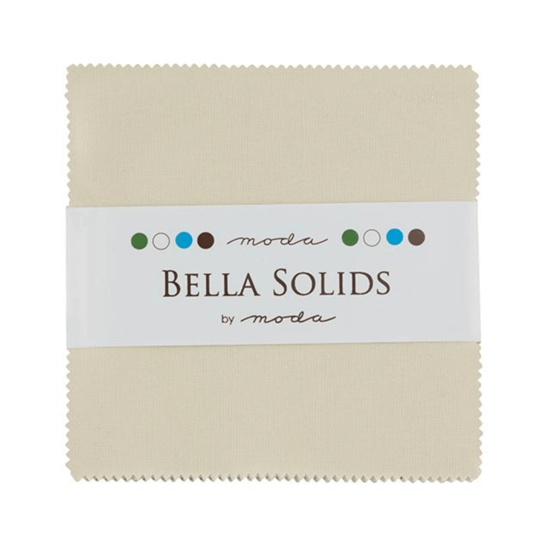 Moda Fabric Pre Cuts Moda Fabric Bella Solids Charm Pack Natural - The Sewing Studio