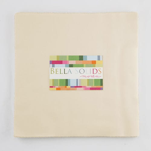 Moda Fabric Pre Cuts Moda Fabric Bella Solids Layer Cake Natural - The Sewing Studio