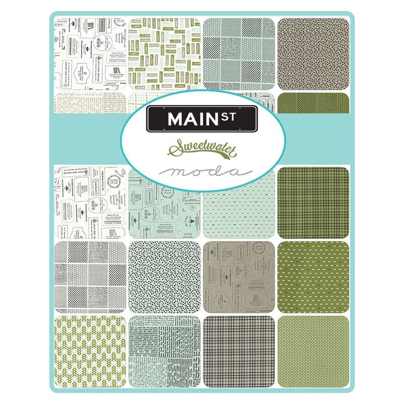 Moda Fabric Pre Cuts Moda Fabric Main Street Jelly Roll 55640JR - The Sewing Studio