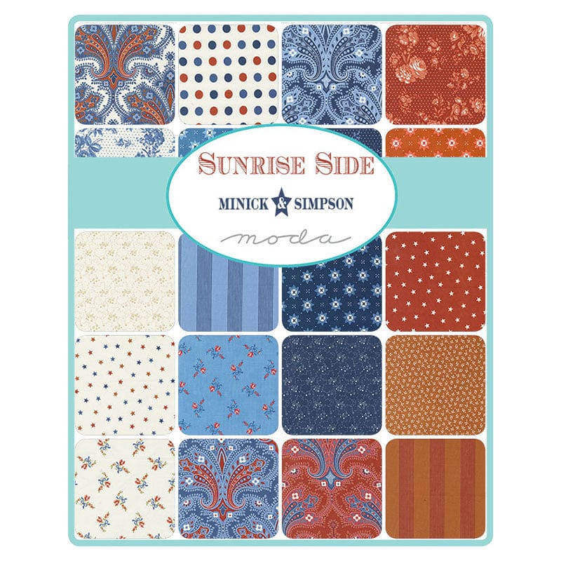 Multi-coloured Classic Prints Moda Fabric Pre Cuts Moda Fabric Sunrise Side Fat Quarter Pack 31 Piece 14960AB - The Sewing Studio