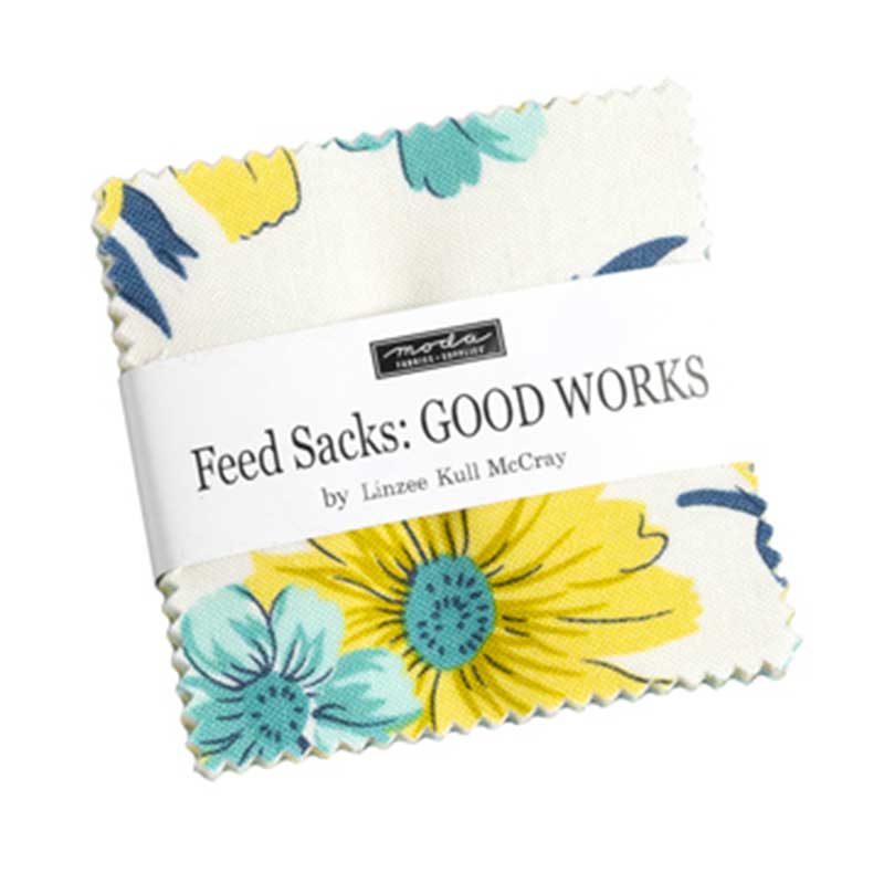 Moda Fabric Pre Cuts Moda Feed Sacks Good Works Mini Charm 23350MC - The Sewing Studio