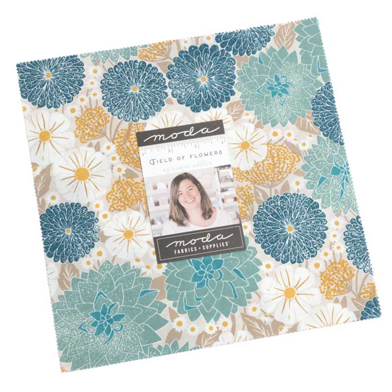 Moda Fabric Pre Cuts Moda Field Of Flowers Layer Cake 3310LC - The Sewing Studio