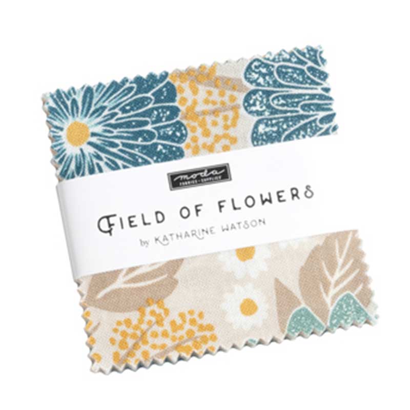 Moda Fabric Pre Cuts Moda Field Of Flowers Mini Charm 3310MC - The Sewing Studio