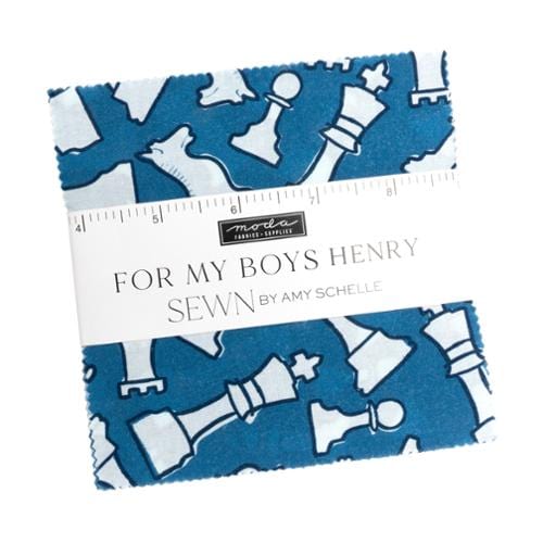 Moda Fabric Pre Cuts Moda For My Boys Henry Charm Pack - The Sewing Studio
