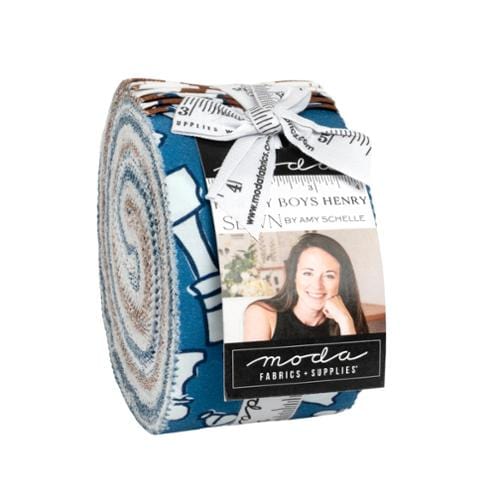 Moda Fabric Pre Cuts Moda For My Boys Henry Jelly Roll - The Sewing Studio