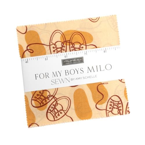 Moda Fabric Pre Cuts Moda For My Boys Milo Charm Pack - The Sewing Studio