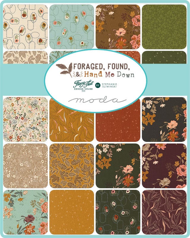 Moda Fabric Pre Cuts Moda Foraged Found and Hand Me Down Jelly Roll - The Sewing Studio