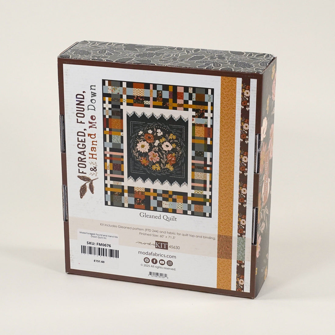 Moda Fabric Pre Cuts Moda Foraged Found and Hand Me Down Quilt Kit - The Sewing Studio