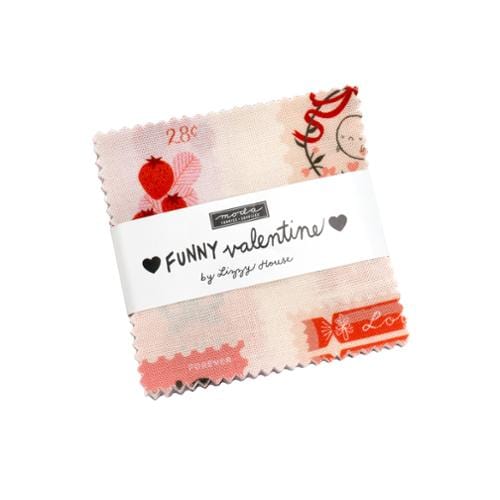 Moda Fabric Pre Cuts Moda Funny Valentine Mini Charm - The Sewing Studio
