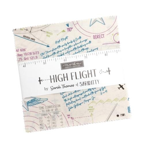 Moda Fabric Pre Cuts Moda High Flight Charm Pack  - The Sewing Studio