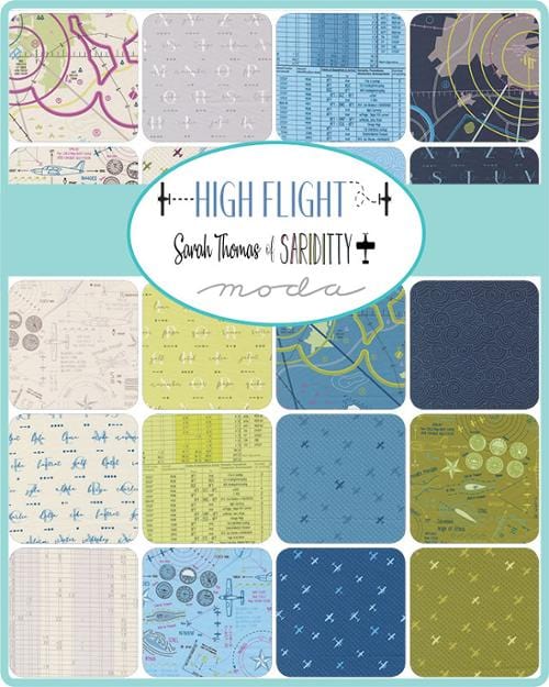 Moda Fabric Pre Cuts Moda High Flight Layer Cake  - The Sewing Studio
