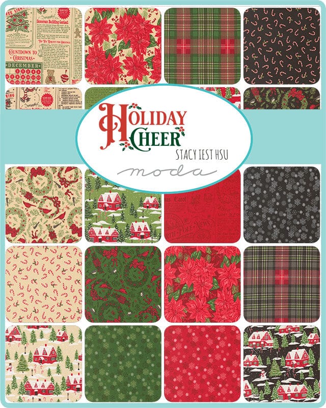 Moda Fabric Pre Cuts Moda Holiday Cheer Mini Charm - The Sewing Studio