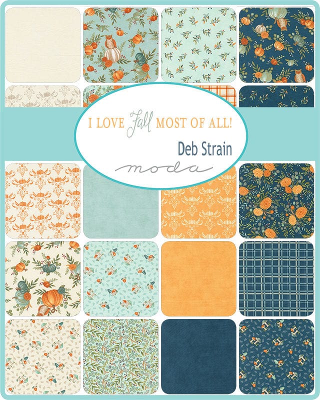 Moda Fabric Pre Cuts Moda I Love Fall Most Of All Jelly Roll - The Sewing Studio