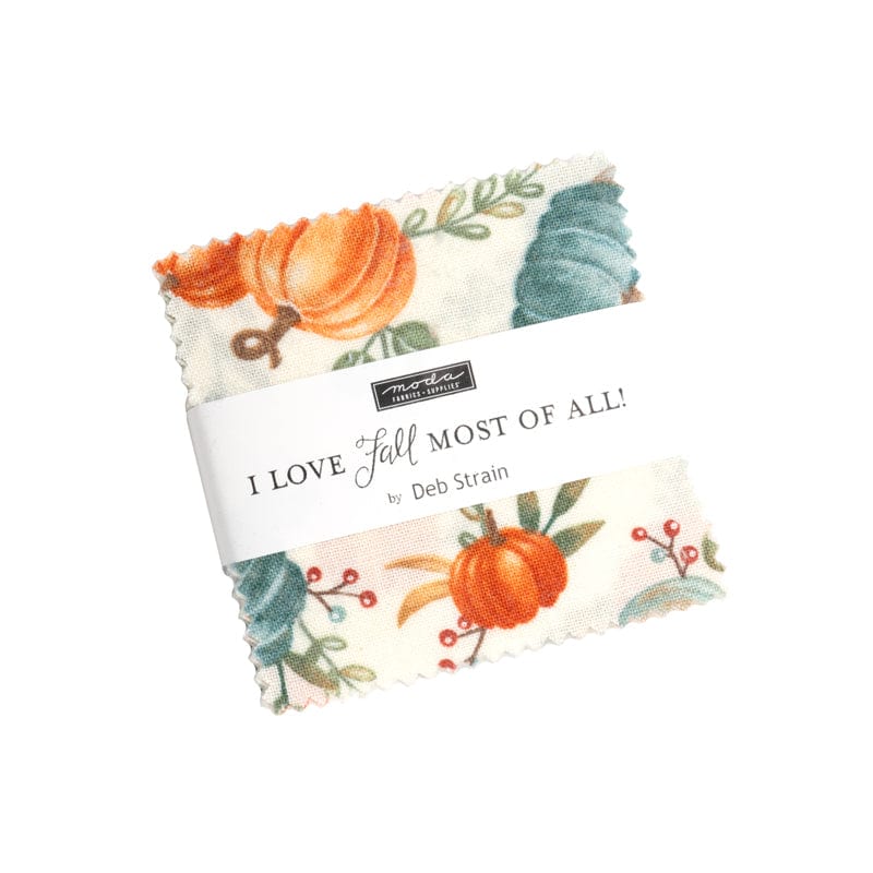 Moda Fabric Pre Cuts Moda I Love Fall Most Of All Mini Charm - The Sewing Studio