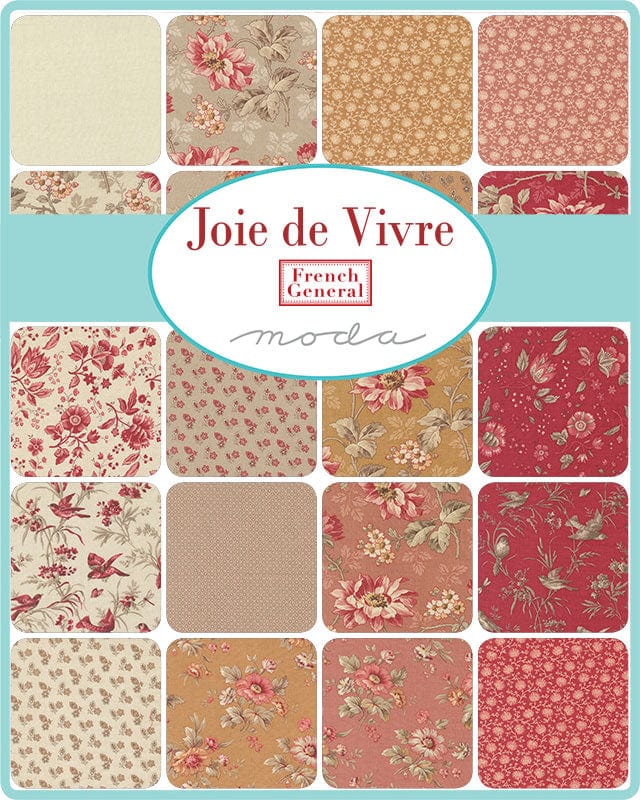 Moda Fabric Pre Cuts Moda Joie De Vivre Fat Quarter Bundle - The Sewing Studio