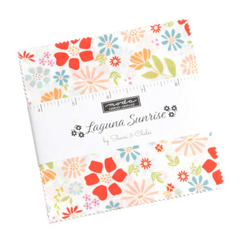 Moda Fabric Pre Cuts Moda Laguna Sunrise Charm Pack 37680PP - The Sewing Studio