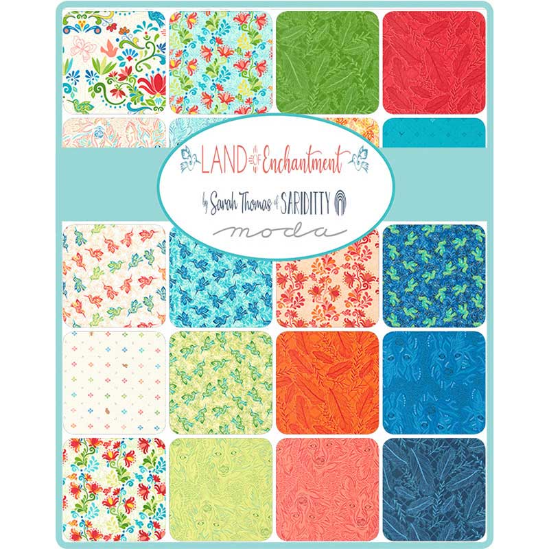 Moda Fabric Pre Cuts Moda Land Of Enchantment Mini Charm 45030MC - The Sewing Studio