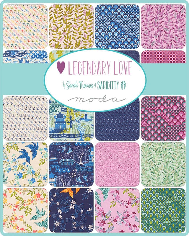Moda Fabric Pre Cuts Moda Legendary Love Jelly Roll 45050JR - The Sewing Studio
