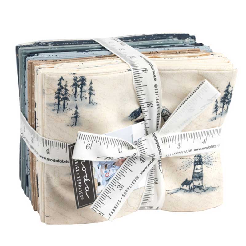 Moda Fabric Pre Cuts Moda Longshore Fat Quarter Pack 26 Piece 24610AB - The Sewing Studio
