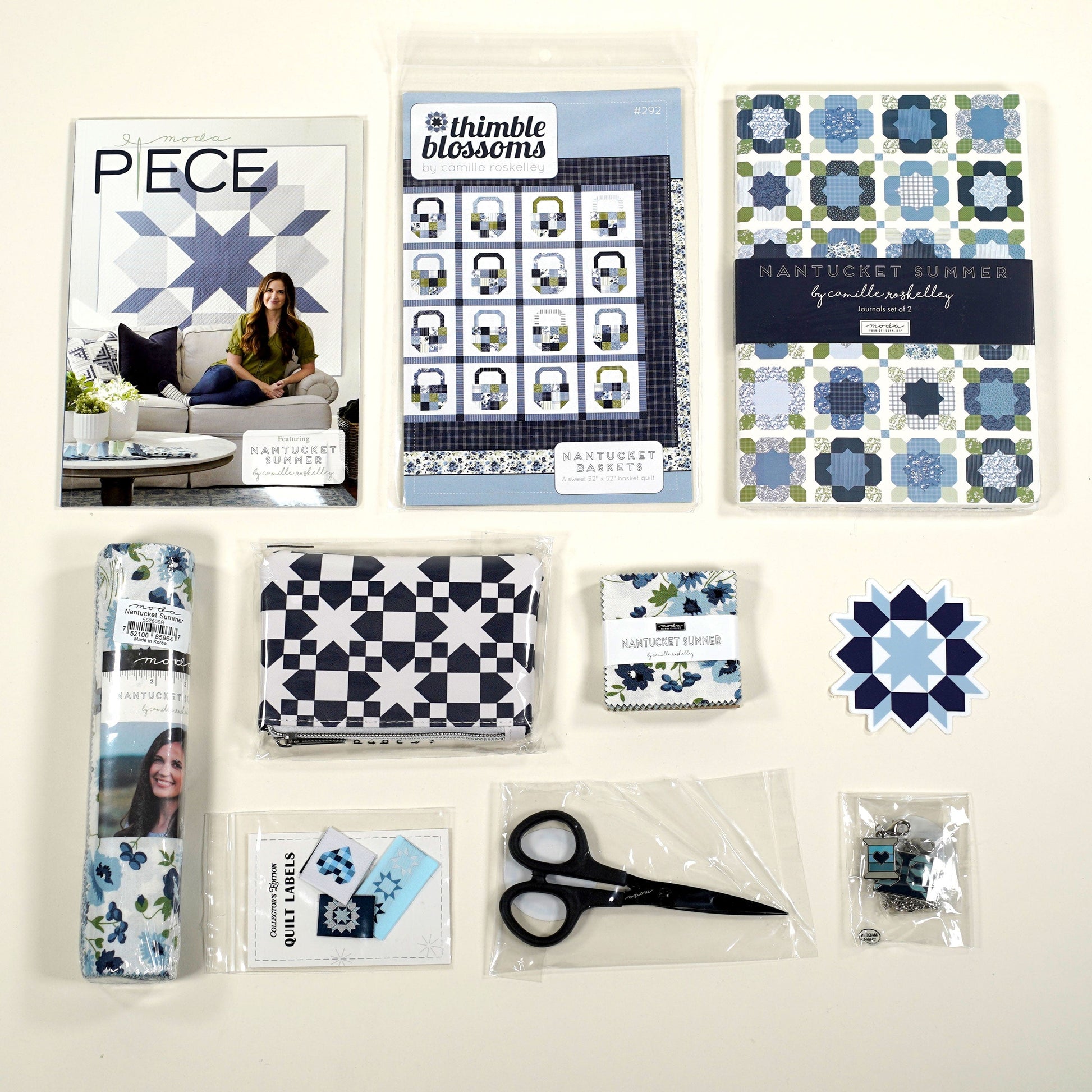 Moda Fabric Pre Cuts Moda Nantucket Summer Collectors Box Quilt Kit  - The Sewing Studio