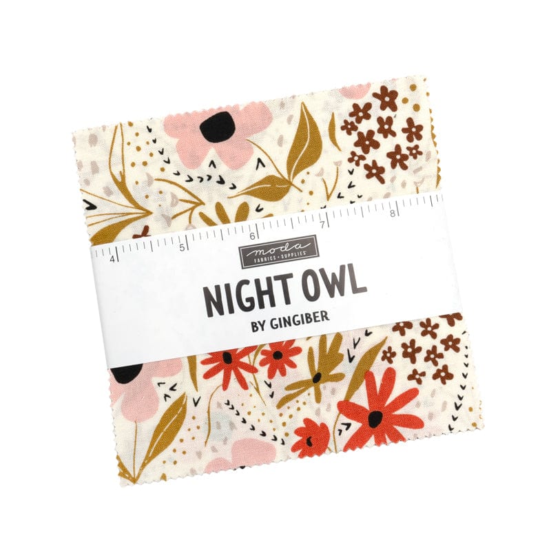 Moda Fabric Pre Cuts Moda Night Owl Charm Pack - The Sewing Studio