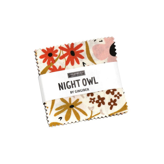 Moda Fabric Pre Cuts Moda Night Owl Mini Charm  - The Sewing Studio