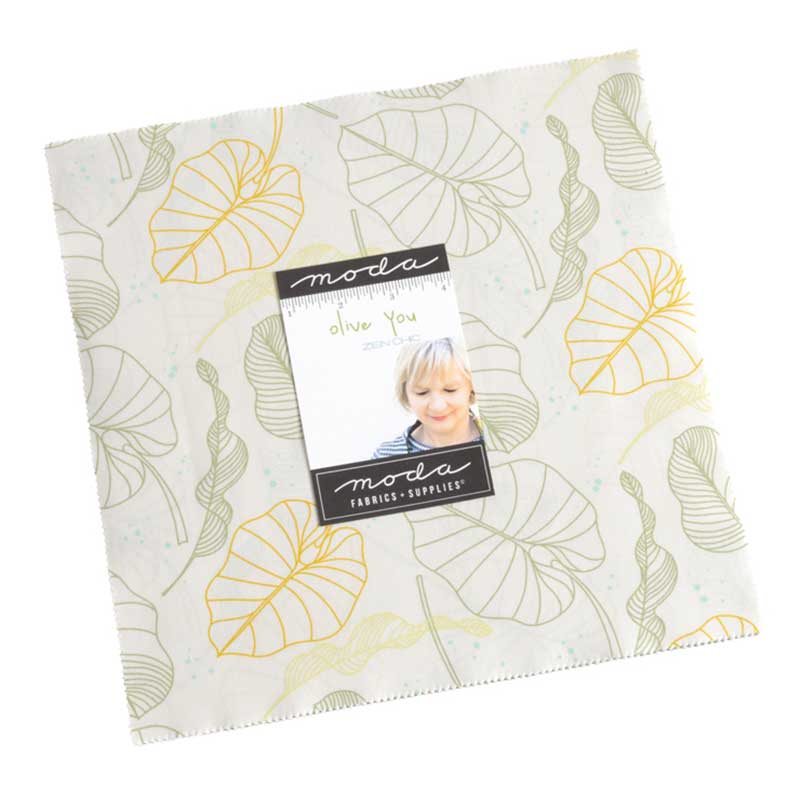 Moda Fabric Pre Cuts Moda Olive You Layer Cake 1880LC - The Sewing Studio