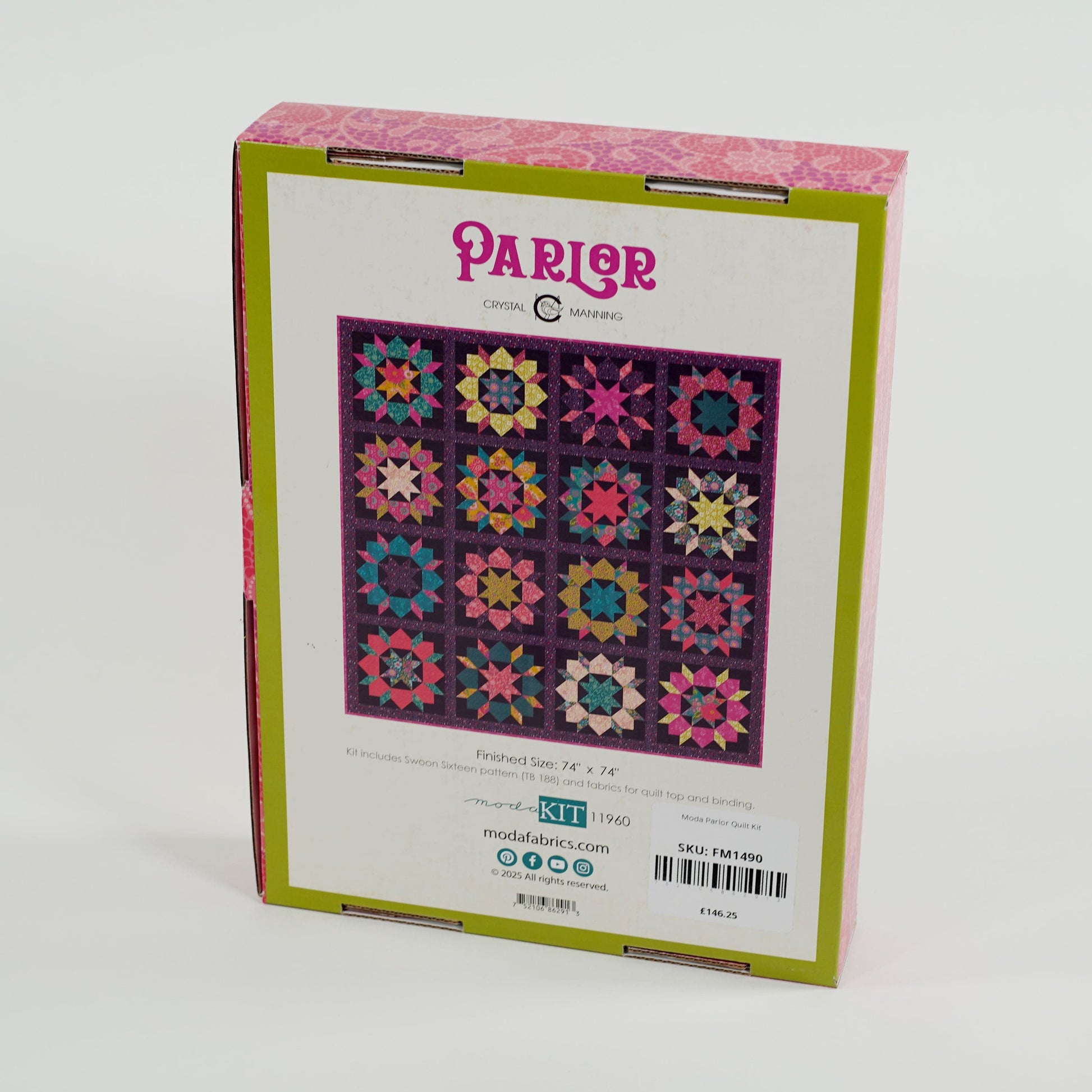 Moda Fabric Pre Cuts Moda Parlor Quilt Kit  - The Sewing Studio