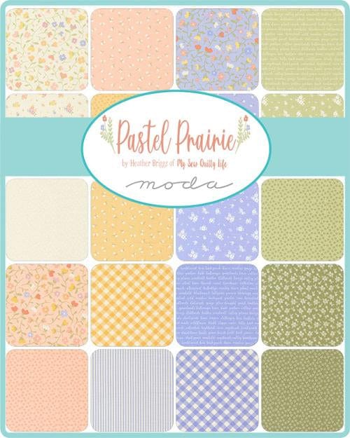 Moda Fabric Pre Cuts Moda Pastel Prairie Charm Pack - The Sewing Studio