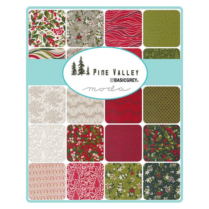 Moda Fabric Pre Cuts Moda Pine Valley Charm Pack 30740PP  - The Sewing Studio