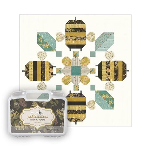 Moda Fabric Pre Cuts Moda Pollinators Collectors Bin Quilt Kit - The Sewing Studio